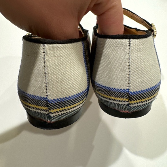 J.CREW ANAYA MARY JANE FLATS IN SNOWY STEWART TARTAN SIZE 7 - Picture 5 of 9